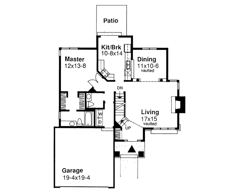 Southern House Plan First Floor - Boxberg Traditional Home 072D-0024 - Search House Plans and More
