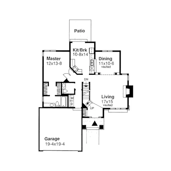 Modern House Plan First Floor - Boxberg Traditional Home 072D-0024 - Search House Plans and More