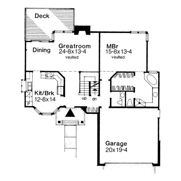 Country House Plan First Floor - Ferber Traditional Home 072D-0028 - Search House Plans and More