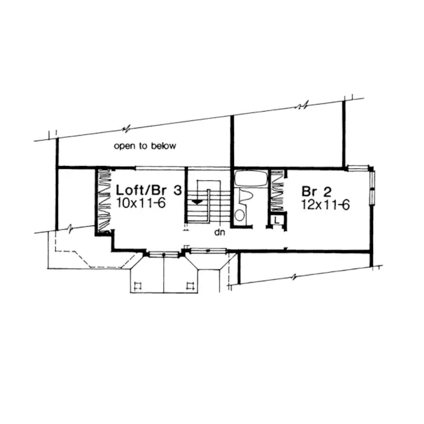 Country House Plan Second Floor - Ferber Traditional Home 072D-0028 - Search House Plans and More