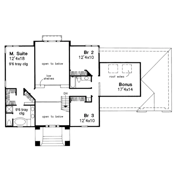 European House Plan Second Floor - Thaddeus Georgian Home 072D-0029 - Shop House Plans and More