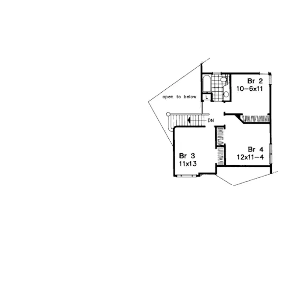 Contemporary House Plan Second Floor - Florentine Park Traditional 072D-0032 - Search House Plans and More