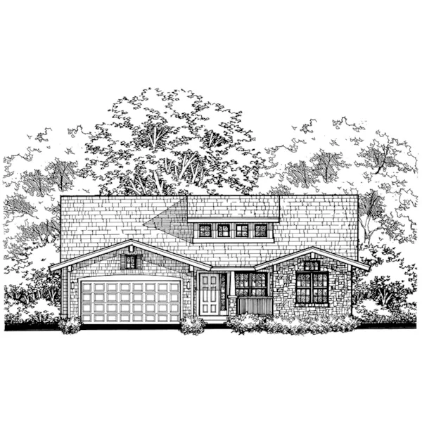 Ranch House Has Shingle Siding And Bungalow Style