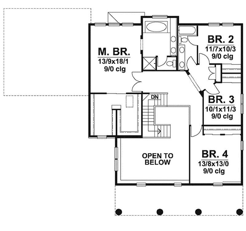 Luxury House Plan Second Floor - Jacinto Plantation Colonial 072D-0046 - Search House Plans and More