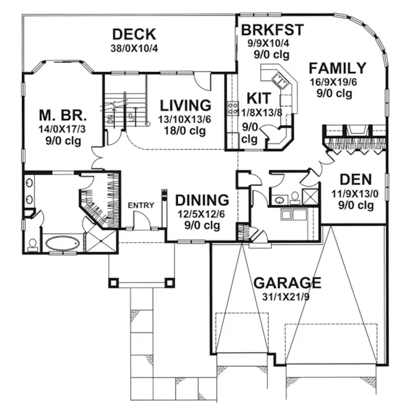 Traditional House Plan First Floor - Swansea Manor Luxury Home 072D-0055 - Shop House Plans and More