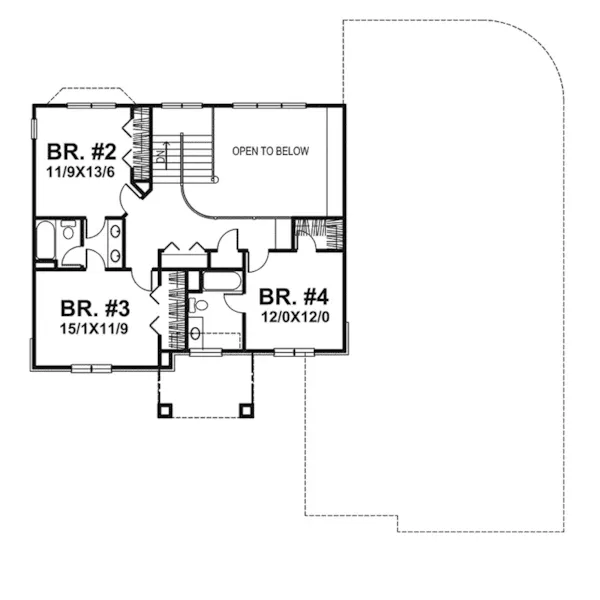 Traditional House Plan Second Floor - Swansea Manor Luxury Home 072D-0055 - Shop House Plans and More