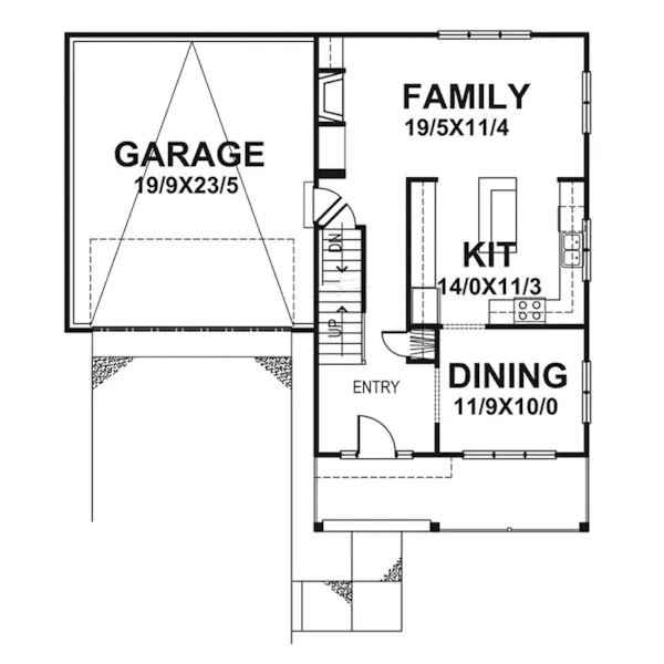 Country House Plan First Floor - Chapparal Creek Country Home 072D-0059 - Search House Plans and More