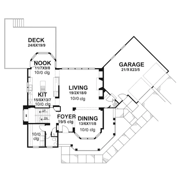 Country House Plan First Floor - Livingstone Victorian Home 072D-0060 - Shop House Plans and More