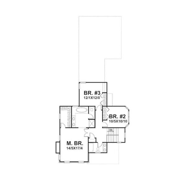 Southern House Plan Second Floor - Delworth Country Home 072D-0061 - Search House Plans and More