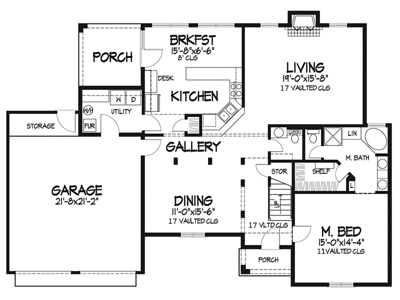 European House Plan First Floor - Mandelle European Home 072D-0070 - Shop House Plans and More