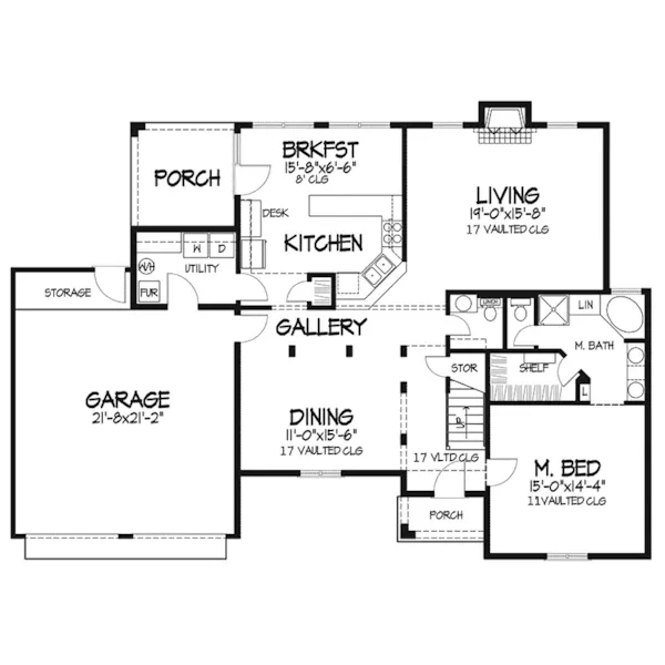 Country House Plan First Floor - Mandelle European Home 072D-0070 - Shop House Plans and More