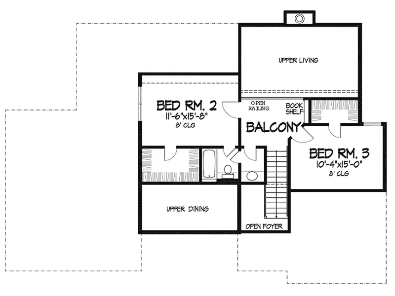 European House Plan Second Floor - Mandelle European Home 072D-0070 - Shop House Plans and More