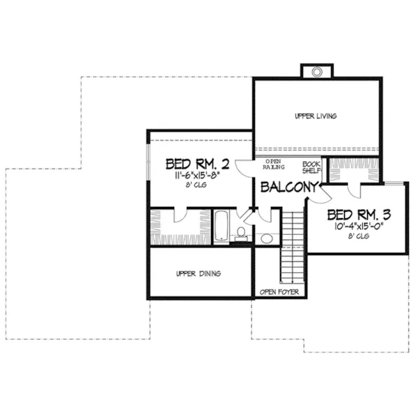 Country House Plan Second Floor - Mandelle European Home 072D-0070 - Shop House Plans and More