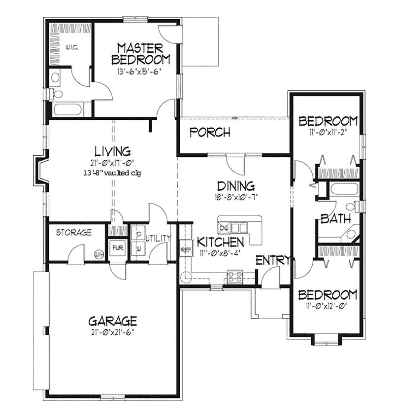 European House Plan First Floor - Basilico Tudor Style Home 072D-0072 - Search House Plans and More