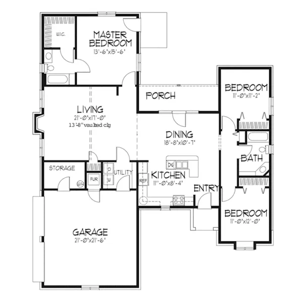 Traditional House Plan First Floor - Basilico Tudor Style Home 072D-0072 - Search House Plans and More