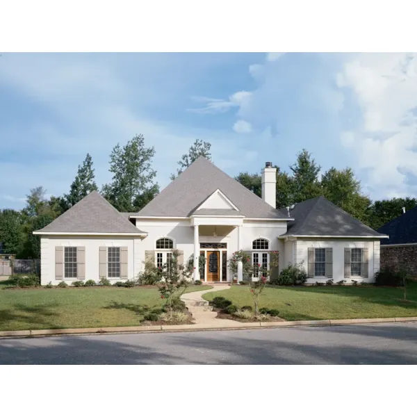 Columns Enhance This Home's Facade