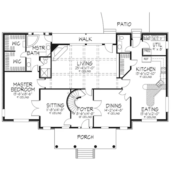 Luxury House Plan First Floor - Meghan Southern Plantation 072D-0074 - Shop House Plans and More