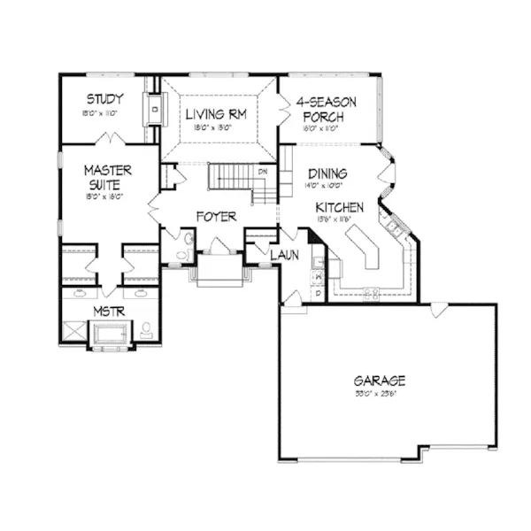 Luxury House Plan First Floor - Aubusson Luxury Home 072D-0076 - Search House Plans and More