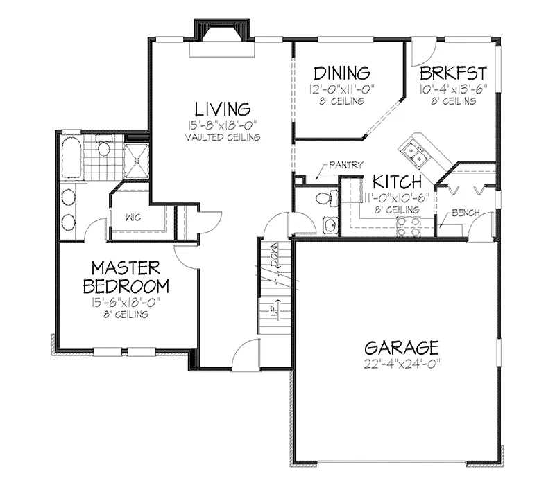 Tudor House Plan First Floor - Sonia Hill Traditional Home 072D-0078 - Shop House Plans and More