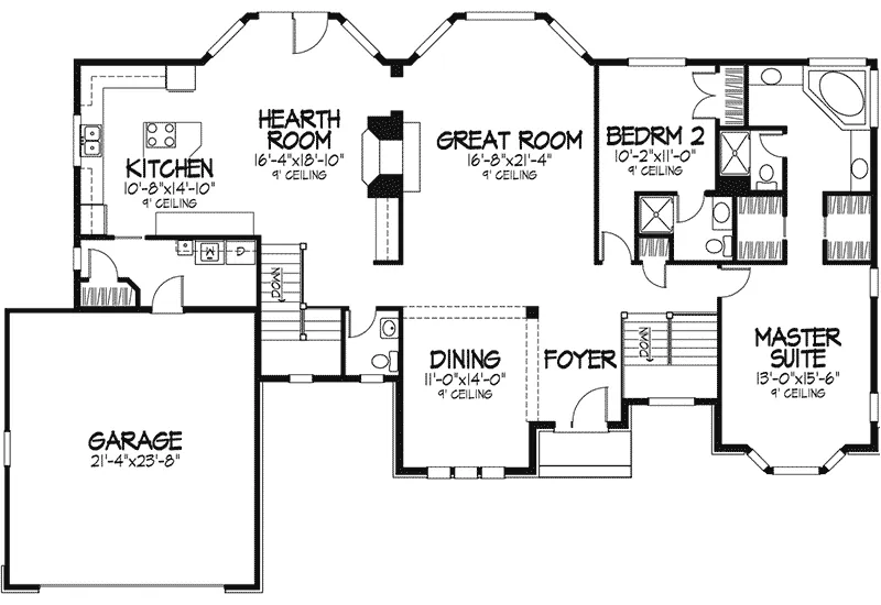 European House Plan First Floor - Brenthaven Luxury Home 072D-0082 - Search House Plans and More