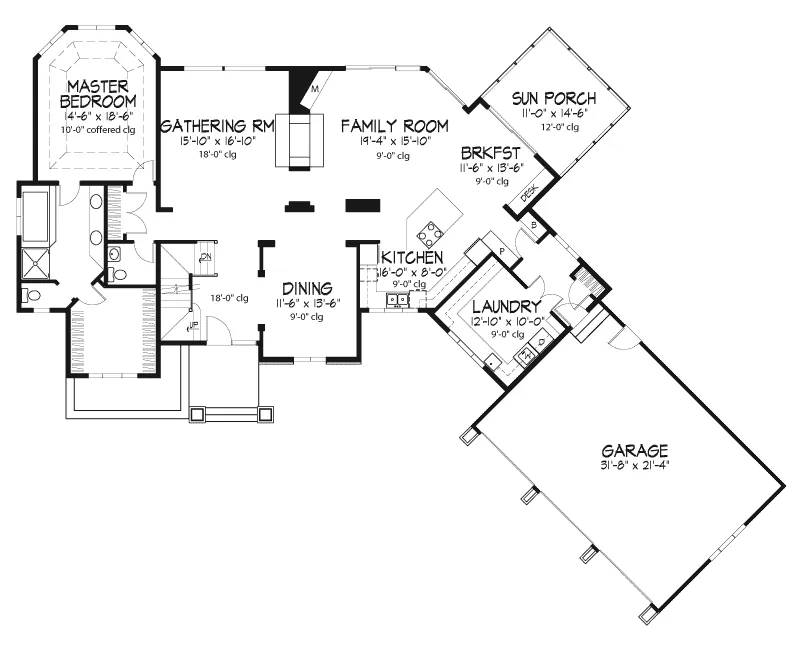 Luxury House Plan First Floor - Gavin Manor Luxury Home 072D-0087 - Search House Plans and More