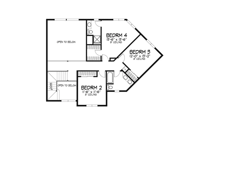 Traditional House Plan Second Floor - Gavin Manor Luxury Home 072D-0087 - Search House Plans and More