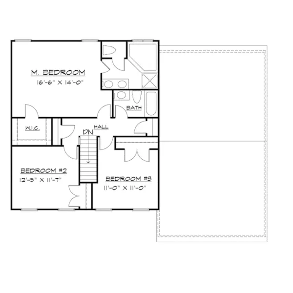 Traditional House Plan Second Floor - Parcelle Country Home 072D-0097 - Shop House Plans and More