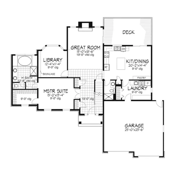 Colonial House Plan First Floor - Pescara Traditional Home 072D-0100 - Shop House Plans and More