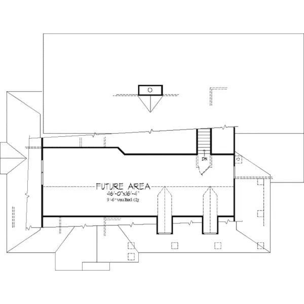 Ranch House Plan Second Floor - Marilyn Pass Country Home 072D-0102 - Shop House Plans and More