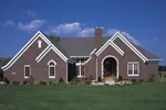 Country French House Plan Front of Home - Gravelton Luxury Ranch Home 072D-0103 - Search House Plans and More