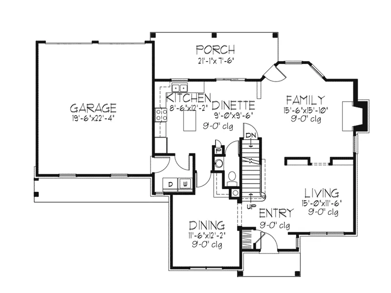 European House Plan First Floor - Brandvine Traditional Home 072D-0114 - Search House Plans and More
