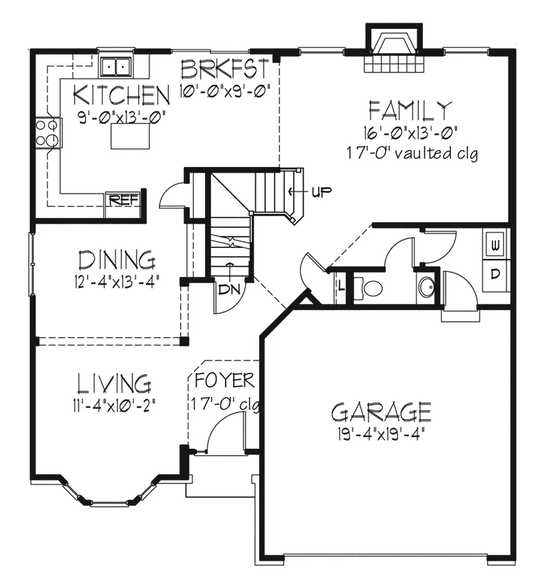 Southern House Plan First Floor - Greeley Park Traditional Home 072D-0115 - Search House Plans and More