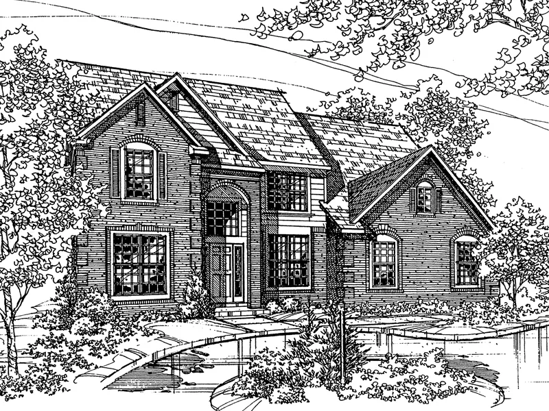 Southern House Plan Front of Home - Kramer Place Traditional Home 072D-0118 - Search House Plans and More