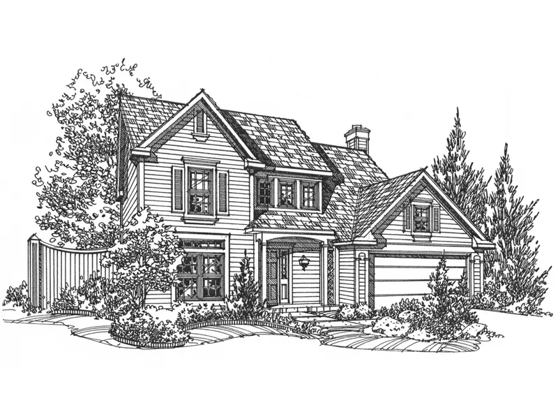 Country House Plan Front of Home - Willowby Traditional Home 072D-0119 - Shop House Plans and More