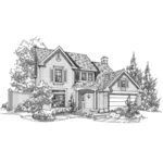 Traditional House Plan Front of Home - Willowby Traditional Home 072D-0119 - Shop House Plans and More