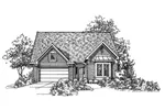 Southern House Plan Front of Home - Elmont Ranch Home 072D-0122 - Search House Plans and More