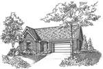 Country House Plan Front of Home - Wayhill Ranch Home 072D-0128 - Shop House Plans and More