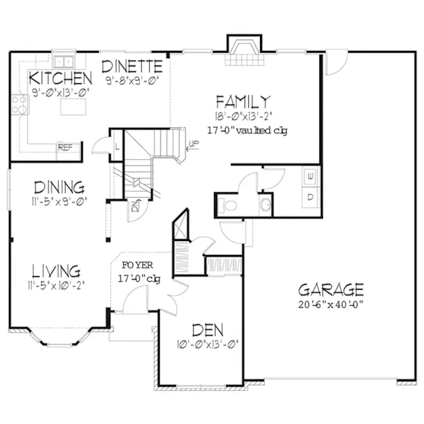 Colonial House Plan First Floor - Bradbury Hill Traditional Home 072D-0132 - Search House Plans and More