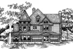 Victorian House Plan Front of Home - Encanto Victorian Home 072D-0133 - Search House Plans and More