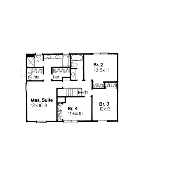 Farmhouse Plan Second Floor - Alsatia Sprawling  Farmhouse 072D-0136 - Search House Plans and More