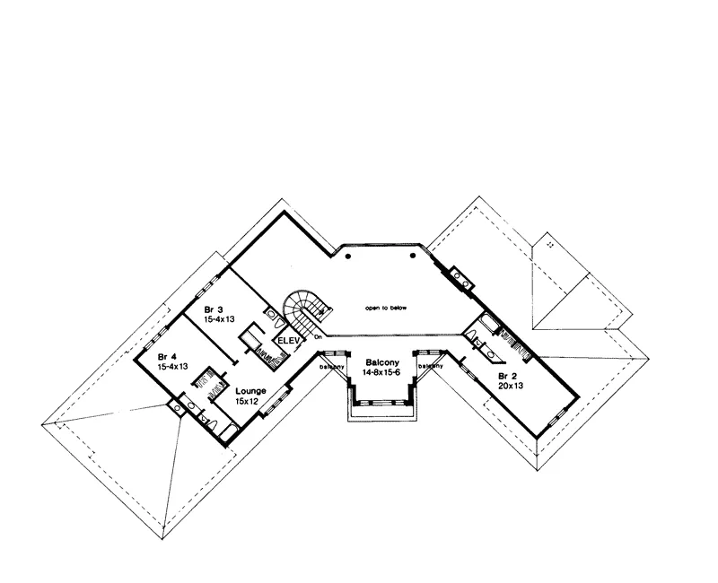 Southern House Plan Second Floor - Ronnenberg Luxury Home 072D-0137 - Shop House Plans and More