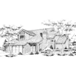 Contemporary House Plan Front of Home - Monroe Knoll Bungalow Home 072D-0140 - Shop House Plans and More