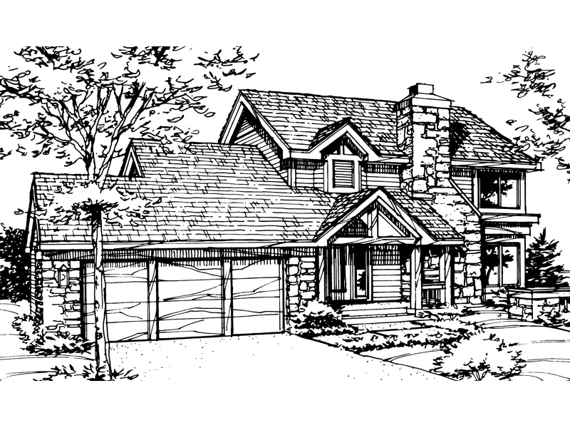 Country House Plan Front of Home - Eidelmann Craftsman Home 072D-0143 - Search House Plans and More