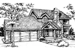 Arts & Crafts House Plan Front of Home - Eidelmann Craftsman Home 072D-0143 - Search House Plans and More