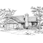 House Plan Front of Home 072D-0147