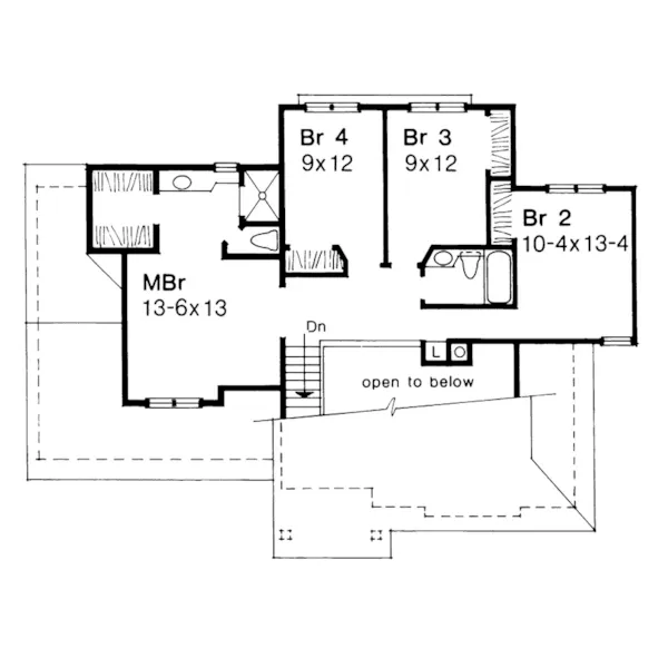 Craftsman House Plan Second Floor - Orwell Place Country Home 072D-0148 - Shop House Plans and More