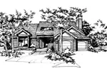 House Plan Front of Home 072D-0150