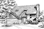 Contemporary House Plan Front of Home - Matson Southern Home 072D-0153 - Shop House Plans and More