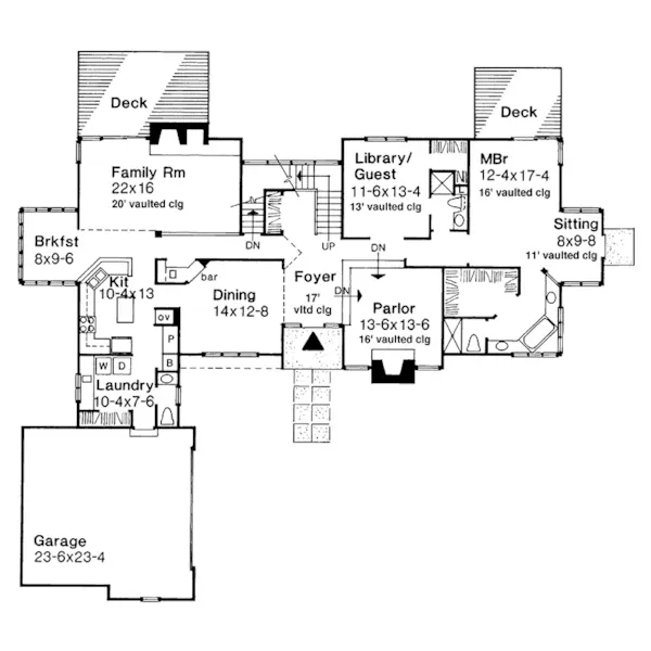 Traditional House Plan First Floor - Cornneto Traditional Home 072D-0155 - Search House Plans and More