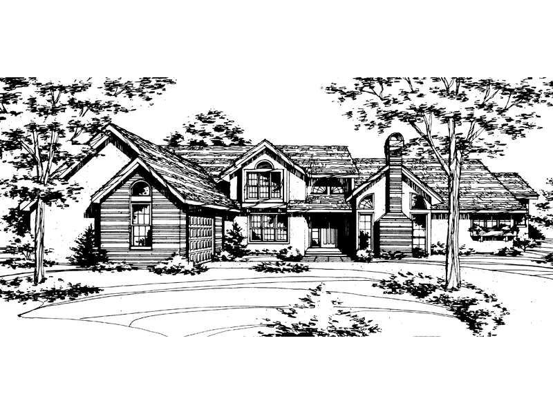Traditional House Plan Front of Home - Cornneto Traditional Home 072D-0155 - Search House Plans and More